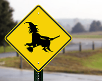 Rover CAUTION sign
